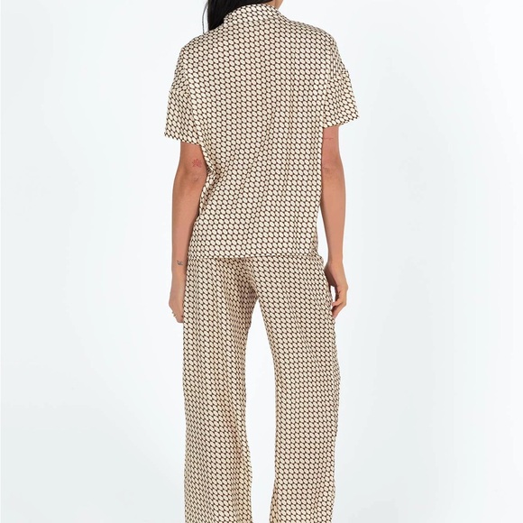 Princess Polly Cream Geometric Jumpsuit/Matching Set - Picture 5 of 7